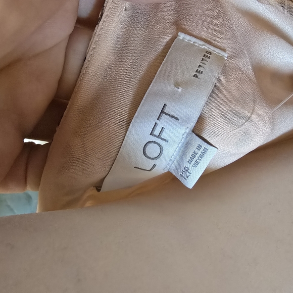 Loft Floral Side Ruched Flare Mini Dress - Picture 3 of 11